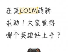 在英(yīng)LOLM萌新求助(zhù)！大(dà)家觉得哪个英(yīng)雄好上手？