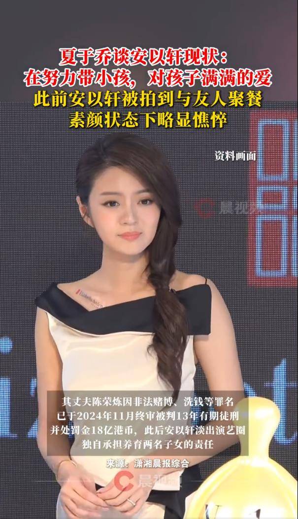 夏於(yú)乔谈安以轩近况：在努力(lì)带小孩